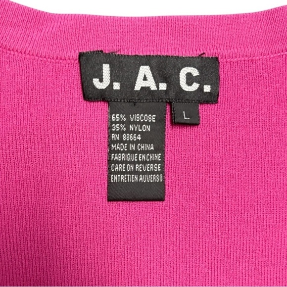 M🌺NEW‼️J.A.C. BUNDLE/LOT/MULTIPLES OF 2 Fuchsia Pink and Brown Sweaters NWOT - Picture 4 of 15